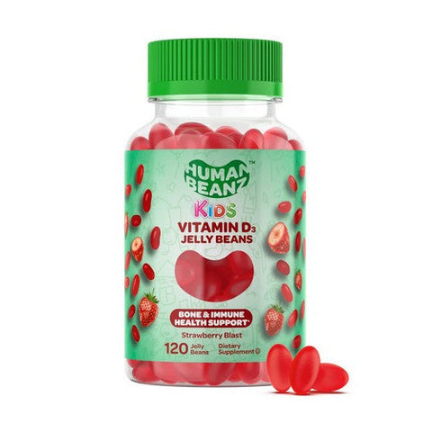 Kids Vitamin D3 Strawberry Blast 120 Count by Human Beanz