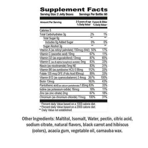 Human Beanz, Kids Multivitamin Sugar Free Berry Blast, 120 Count Human Beanz