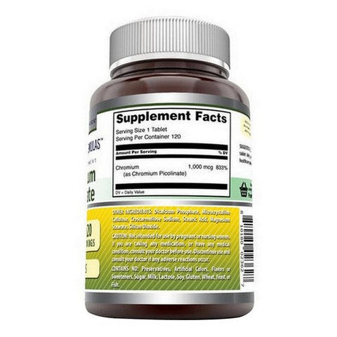 Amazing Nutrition, Amazing Formulas Chromium Picolinate, 120 Tabs Amazing Nutrition