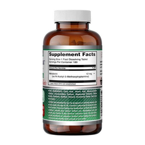 Amazing Nutrition, Amazing Formulas Melatonin Strawberry, 12 Mg, 12 Mg Amazing Nutrition