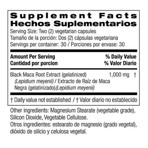 Bio Nutrition Inc, Gelatinized Black Maca, 60 Veggie Capsules Bio Nutrition Inc