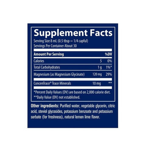 Trace Minerals, Magnesium Glycinate, 120 mg, 8 Oz Trace Minerals