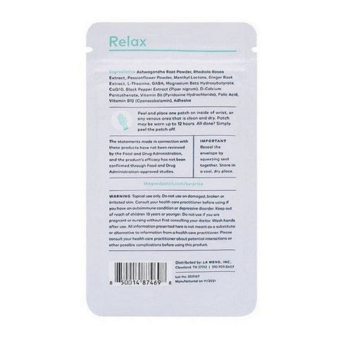 The Humble Co, Relax Plant Patch, 4 Count The Humble Co