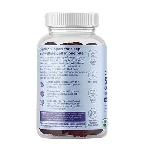 Hylands, Naturals Kids Organic Sleep Calm + Immunity Melatonin Free Gummies Mixed Berry, 60 Count Hylands