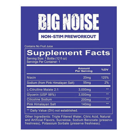 JST WRK Energy, Big Noise Rainbow Candy, 12 Count JST WRK Energy
