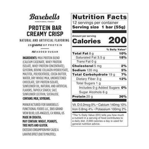 Pure Protein, Barebells Protein Bar Creamy Crisp, 12 Count Pure Protein