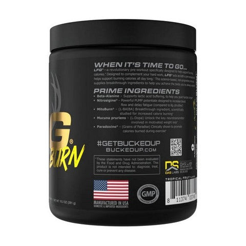 Bucked Up, LFG Pre-Workout Burn Tropical, 10.5 Oz Bucked Up