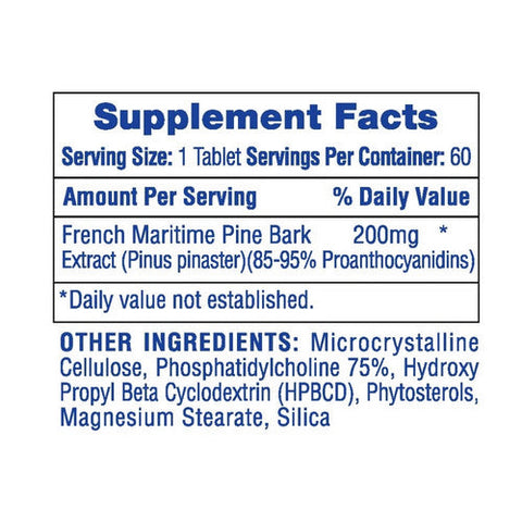 HI-TECH PHARMACEUTICALS, Pine Bark, 60 Tabs HI-TECH PHARMACEUTICALS