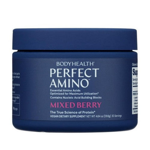 Perfect Amino Powder Mixed Berry 4.64 Oz by Bodyhealth