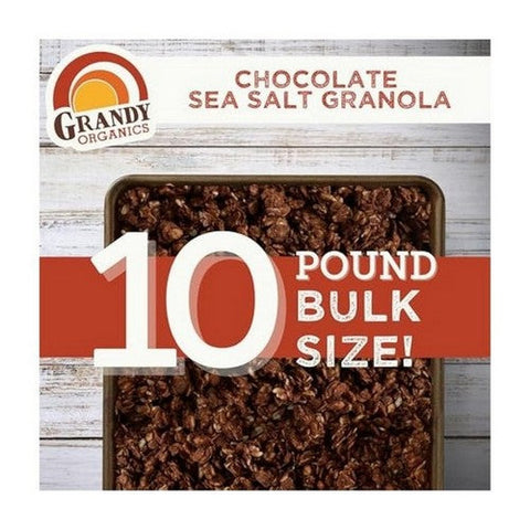 Grandy Organics, Dark Chocolate Sea Salt Granola, 10 Lb Grandy Organics