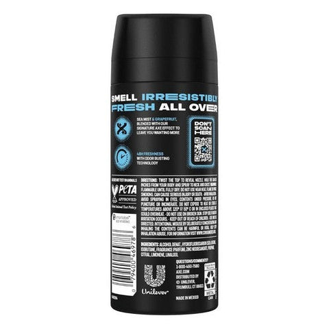Axe, Body Spray Cool Ocean, 4 Oz Axe