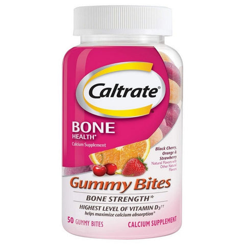 Vitamin D3 + Calcium Black Cherry 50 Count by Caltrate