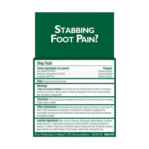 Magnilife, Db Pain Relieving Foot Cream, 4 Oz Magnilife