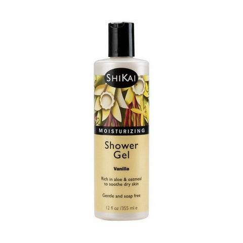 Shikai, Moisturizing Shower Gel Vanilla, 12 Oz Shikai