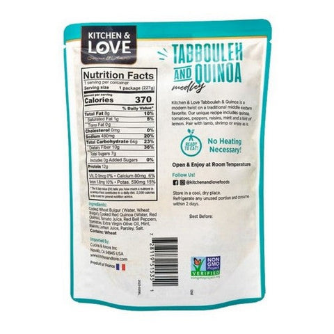 Kitchen And Love, Tabbouleh and Quinoa Medley, 8 Oz (Case Of 6) Kitchen And Love