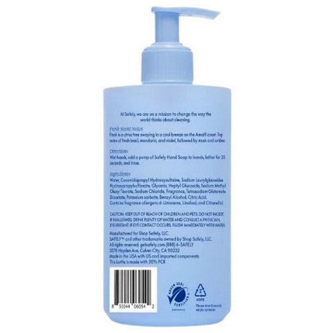 Safely, Liquid Fresh Hand Soap, 12 Oz (Case Of 6) Safely