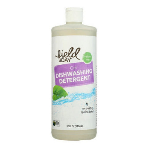 Field Day, Dishwashing Detergent Gel Fragrance Free, 32 Oz (Case Of 12) Field Day
