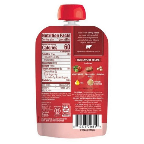 Happy Baby Food, Beef Veg Quinoa Stew, 3.5 Oz (Case Of 16) Happy Baby Food