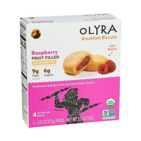 Olyra, Organic Breakfast Biscuits Raspberry, 5.3 Oz (Case Of 6) Olyra