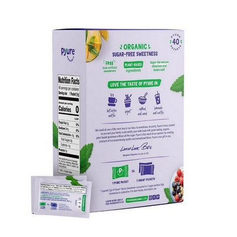 Pyure, Organic Stevia Granular Sweetener, 1.41 Oz (Case Of 6) Pyure