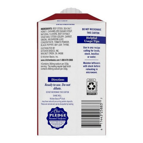 Kitchen Basics, Original Beef Stock, 8.25 Oz (Case Of 12) Kitchen Basics