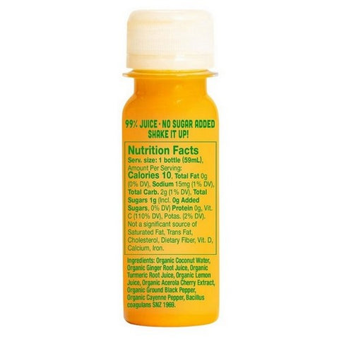 Vive Organic, Immunity Boost Wellness Shot Cayenne Ginger And Turmeric, 2 Oz (Case Of 12) Vive Organic