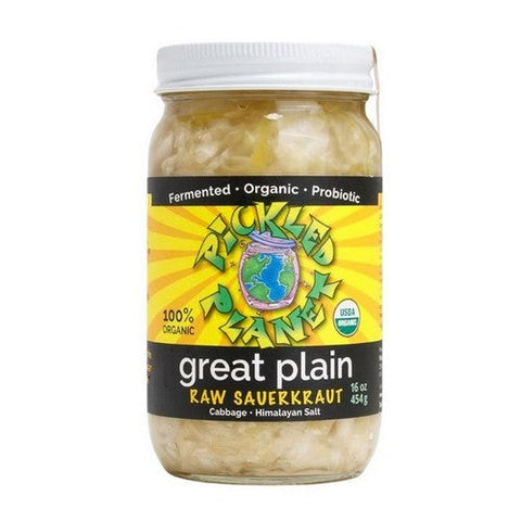 Pickled Planet, Organic Great Plain Raw Sauerkraut, 16 Oz (Case Of 6) Pickled Planet