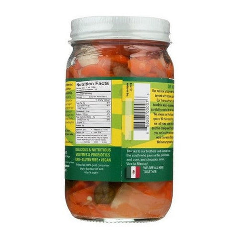 Pickled Planet, Raw Fermented Pickles Taqueria Mix, 16 Oz (Case Of 6) Pickled Planet
