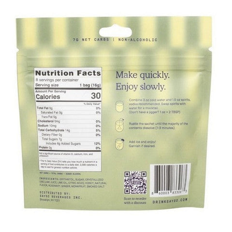 Sayso, Honey Rosemary Moscow Mule Cocktail Mix, 4.46 Oz (Case Of 6) Sayso
