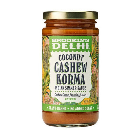 Brooklyn Delhi, Coconut Cashew Korma Indian Simmer Sauce, 12 Oz (Case Of 6) Brooklyn Delhi