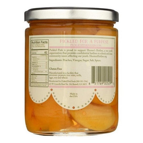 Pickled Pink, Perfectly Pickled Peaches, 16 Oz (Case Of 6) Pickled Pink