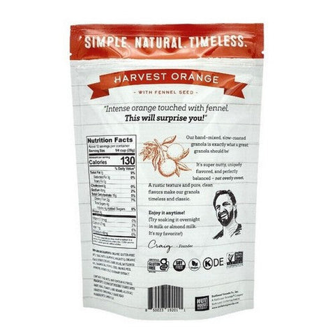 Nuthouse Granola, Granola Harvest Orange, 12 Oz (Case Of 6) Nuthouse Granola