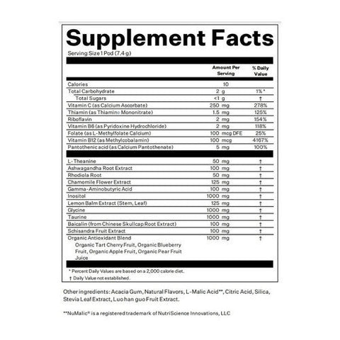Blueshift Nutrition, Calm Blackberry Sage, 3.64 Oz X 14 Count Blueshift Nutrition