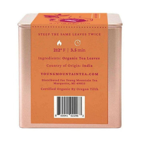 Young Mountain Tea, Organic Golden Black Tea, 12 Bags Young Mountain Tea