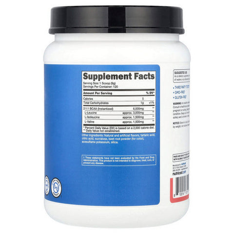 Nutricost, BCAA Powder Watermelon, 120 Servings Nutricost