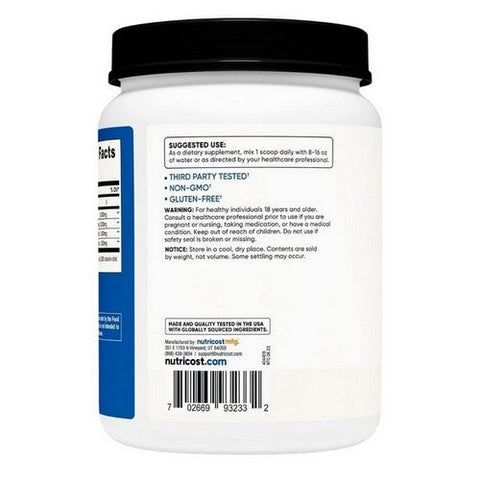 Nutricost, Bcaa Powder Unflavored, 150 Servings Nutricost