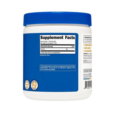 Nutricost, Taurine Unflavoured, 250 Grams Nutricost