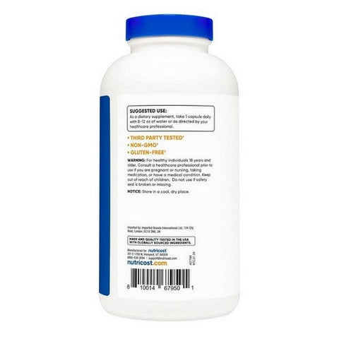 Nutricost, Taurine Capsules, 1000 Mg, 400 Count Nutricost