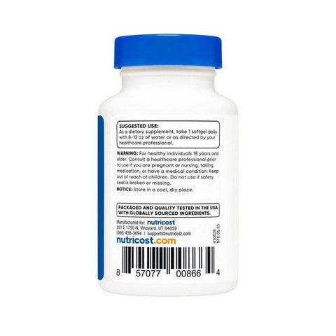 Nutricost, Vitamin K2 Plis Vitamin D3, 100 Mcg/5000 IU, 120 Softgels Nutricost