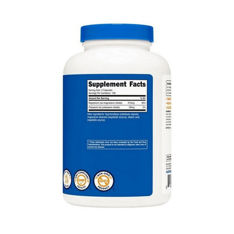 Nutricost, Potassium Plus Magnesium, 210 Mg, 240 Caps Nutricost