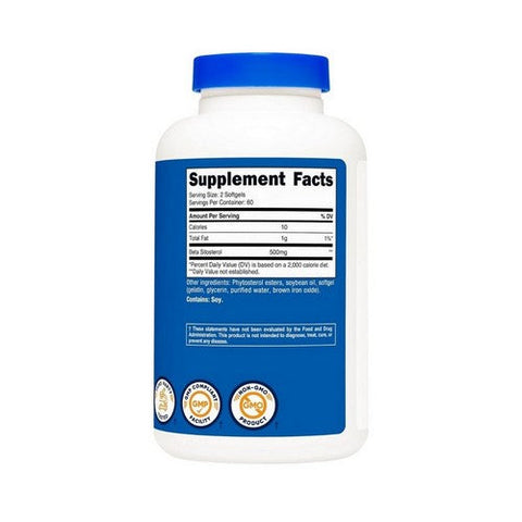 Nutricost, Beta Sitosterol Softgels, 500 Mg, 120 Count Nutricost