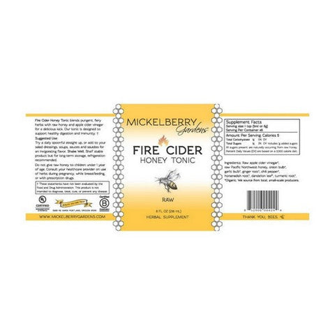 Mickelberry Gardens, Fire Cider Honey Tonic, 8 Oz Mickelberry Gardens