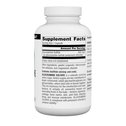 Source Naturals, Glucosamine Sulfate Sodium Free, 500 Mg, 240 Tabs Source Naturals