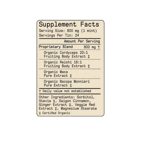 SuperMush, Daily Creativity SuppleMints, 24 Count SuperMush