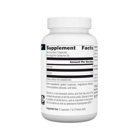 Source Naturals, Glycine 1gm, 100 Caps Source Naturals