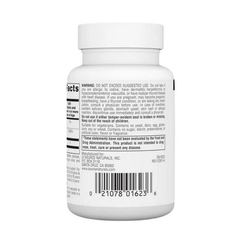 Source Naturals, Potassium Iodide, 32.5 Mg, 60 Tabs Source Naturals
