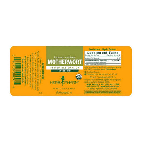 Herb Pharm, Motherwort, 1 Oz Herb Pharm