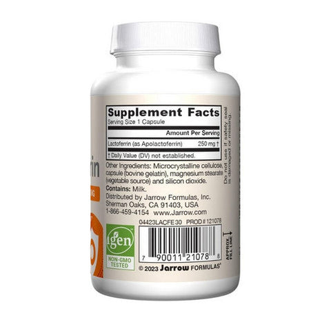 Jarrow Formulas, Lactoferrin, 250 mg, 30 Capsules Jarrow Formulas