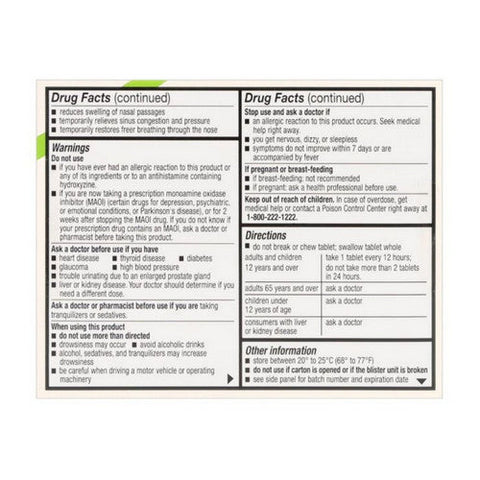 Foster And Thrive, All Day Allergy-D, 12 Tabs Foster And Thrive