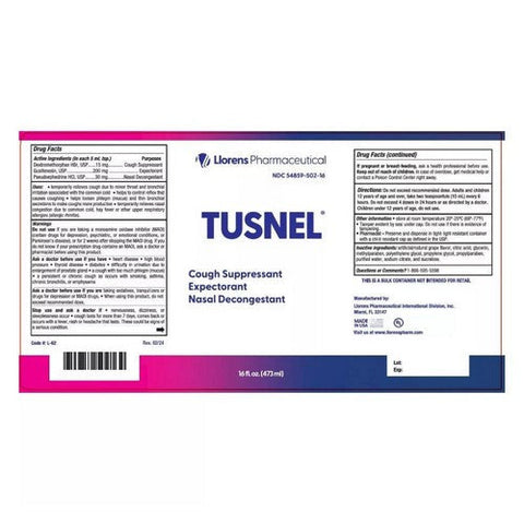 Tusnel EX, Guaifenesin Mucus Expectorant Syrup Apple Banana, 4 Oz Tusnel EX